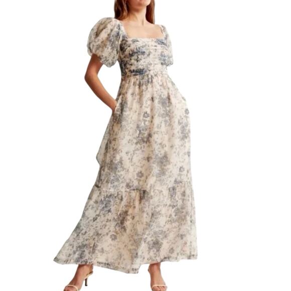 Abercrombie & Fitch Dresses & Skirts - NWT Abercrombie & Fitch Emerson Bow Tie Back Floral Maxi Dress Size XL